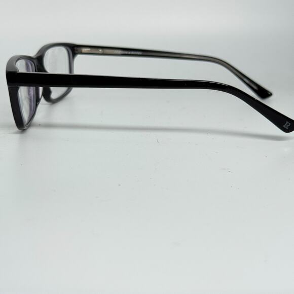 Lenton and Rusby LR4001 Eyeglasses Men Black Rectangle 55mm H18518 - Picture 2 of 7